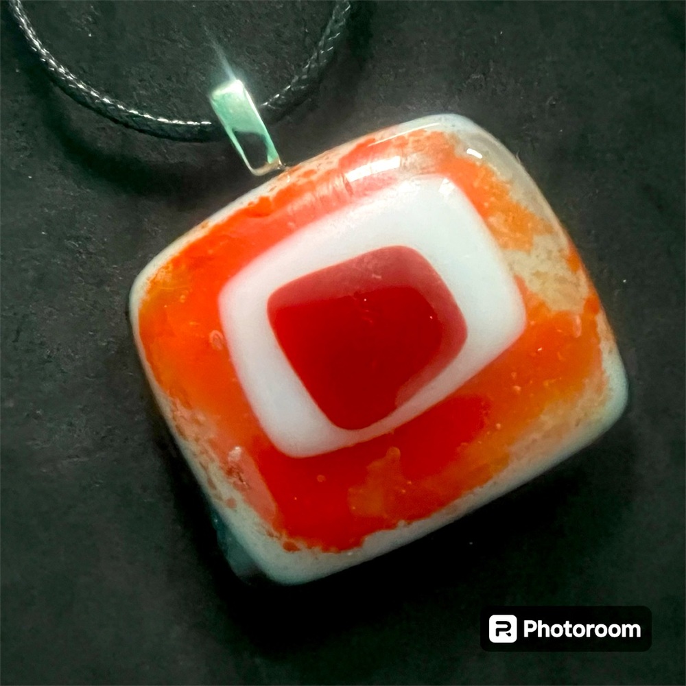 Retro Art Glass Pendant Mid Century Modern Style